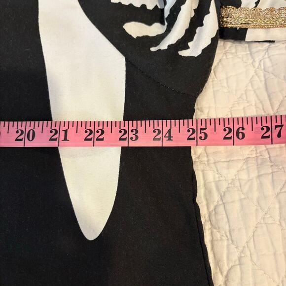 MONOCHROMATIC Maxi Dress Tall Sz XL Eclectic Artsy African Maximalist Resort - Picture 6 of 8